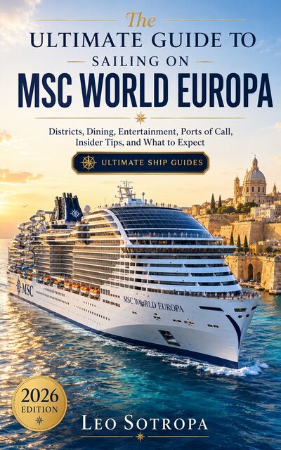 The Ultimate Guide to Sailing on MSC World Europa book cover
