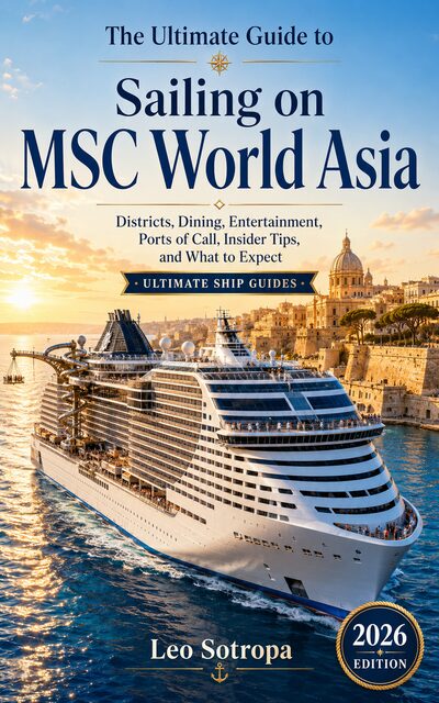 The Ultimate Guide to Sailing on MSC World Asia book cover