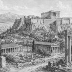 Illustration of Athens (Piraeus) seen on a cruise day
