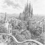 Illustration of Barcelona seen on a cruise port day