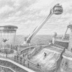Illustration of the North Star capsule rising above Odyssey of the Seas