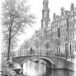 Amsterdam travel planning illustration