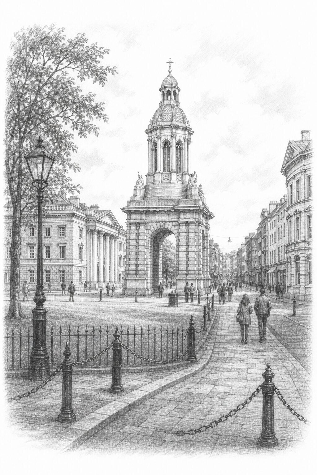 Dublin travel planning illustration