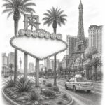 Las Vegas travel planning illustration