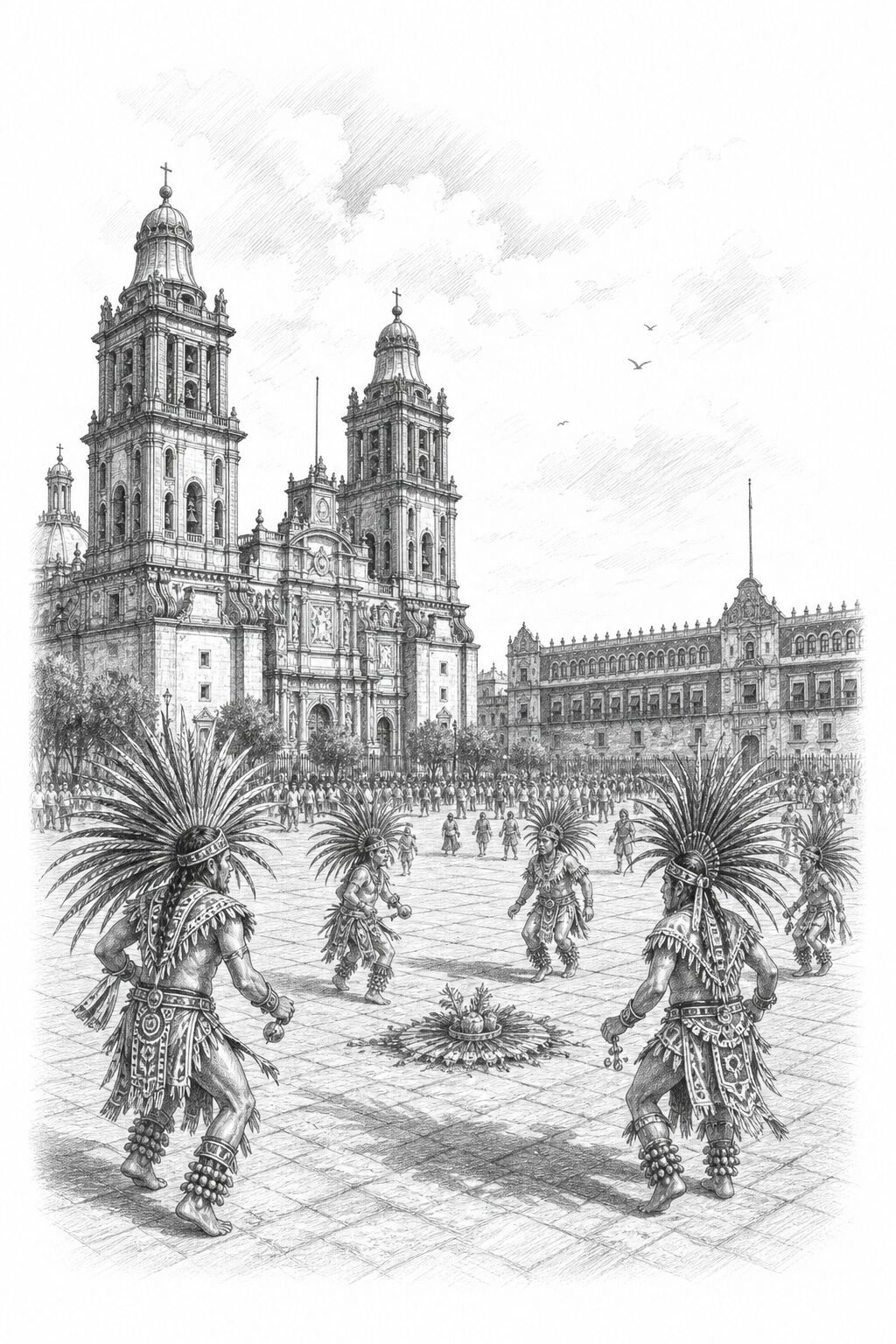 Mexico City travel planning illustration