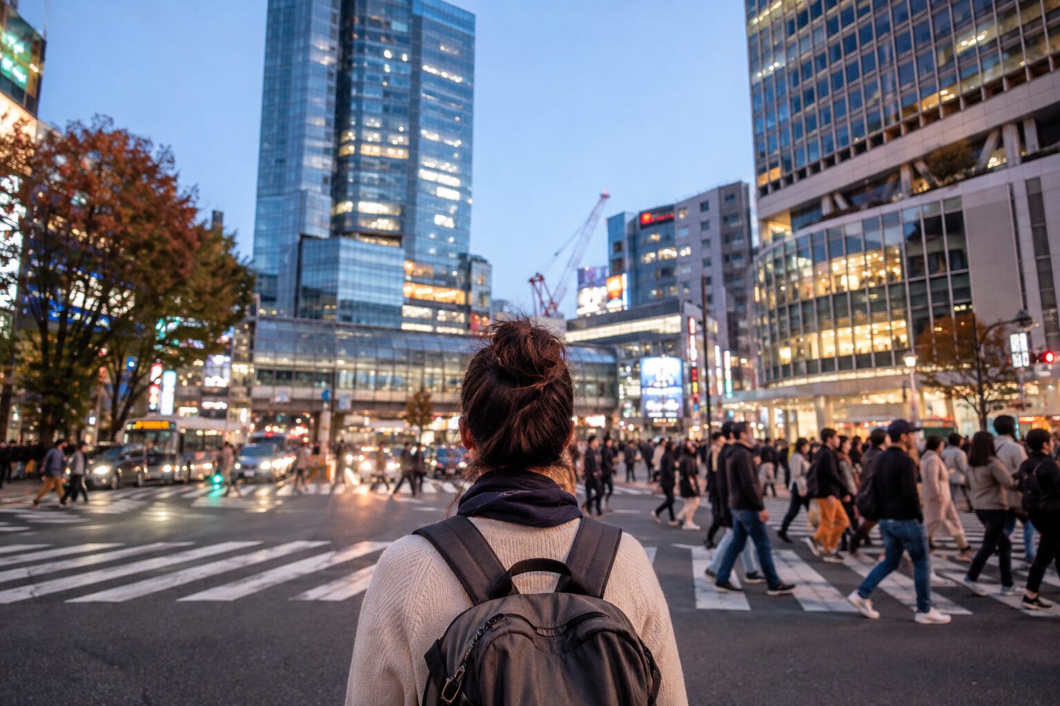 Traveler exploring Tokyo during a three-day itinerary