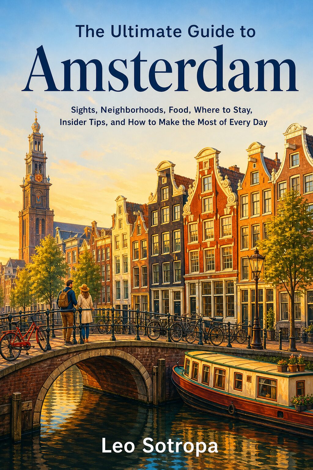 The Ultimate Guide to Amsterdam: Sights, Neighborhoods, Food, Where to Stay, Insider Tips, and How to Make the Most of Every Day book cover by Leo Sotropa
