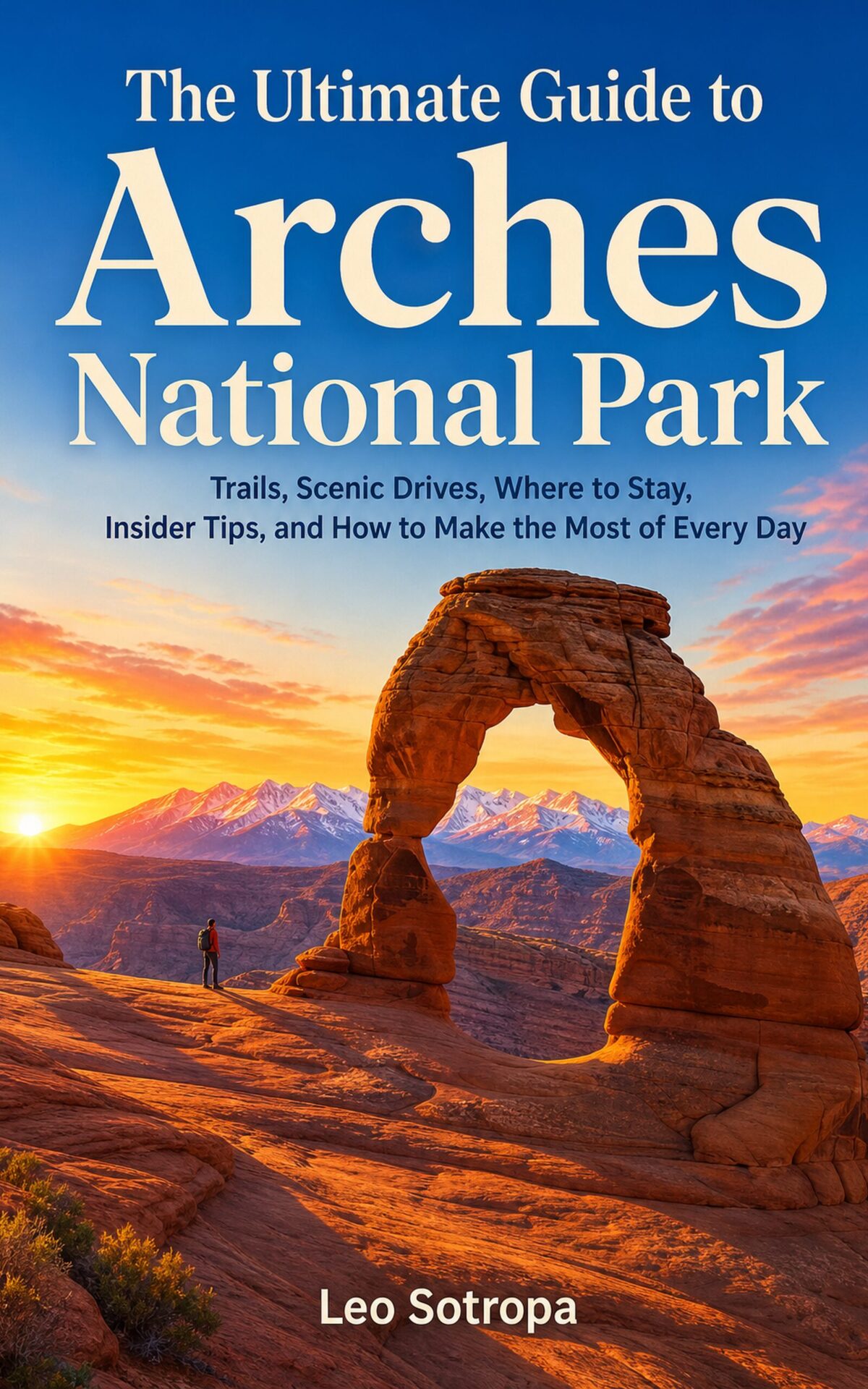 The Ultimate Guide to Arches National Park: Trails, Scenic Drives, Where to Stay, Insider Tips, and How to Make the Most of Every Day book cover by Leo Sotropa