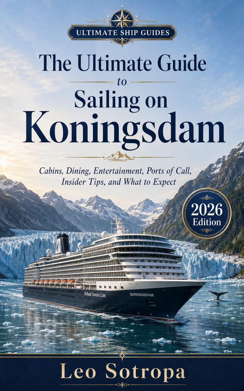 The Ultimate Guide to Sailing on Koningsdam: Cabins, Dining, Entertainment, Ports of Call, Insider Tips, and What to Expect book cover by Leo Sotropa