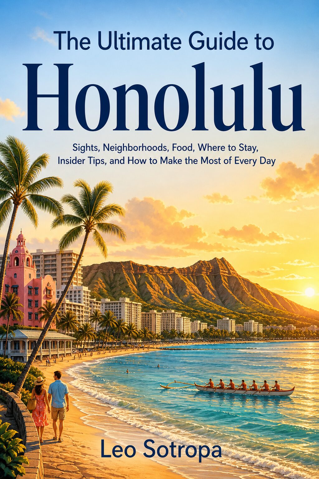 The Ultimate Guide to Honolulu: Sights, Neighborhoods, Food, Where to Stay, Insider Tips, and How to Make the Most of Every Day book cover by Leo Sotropa