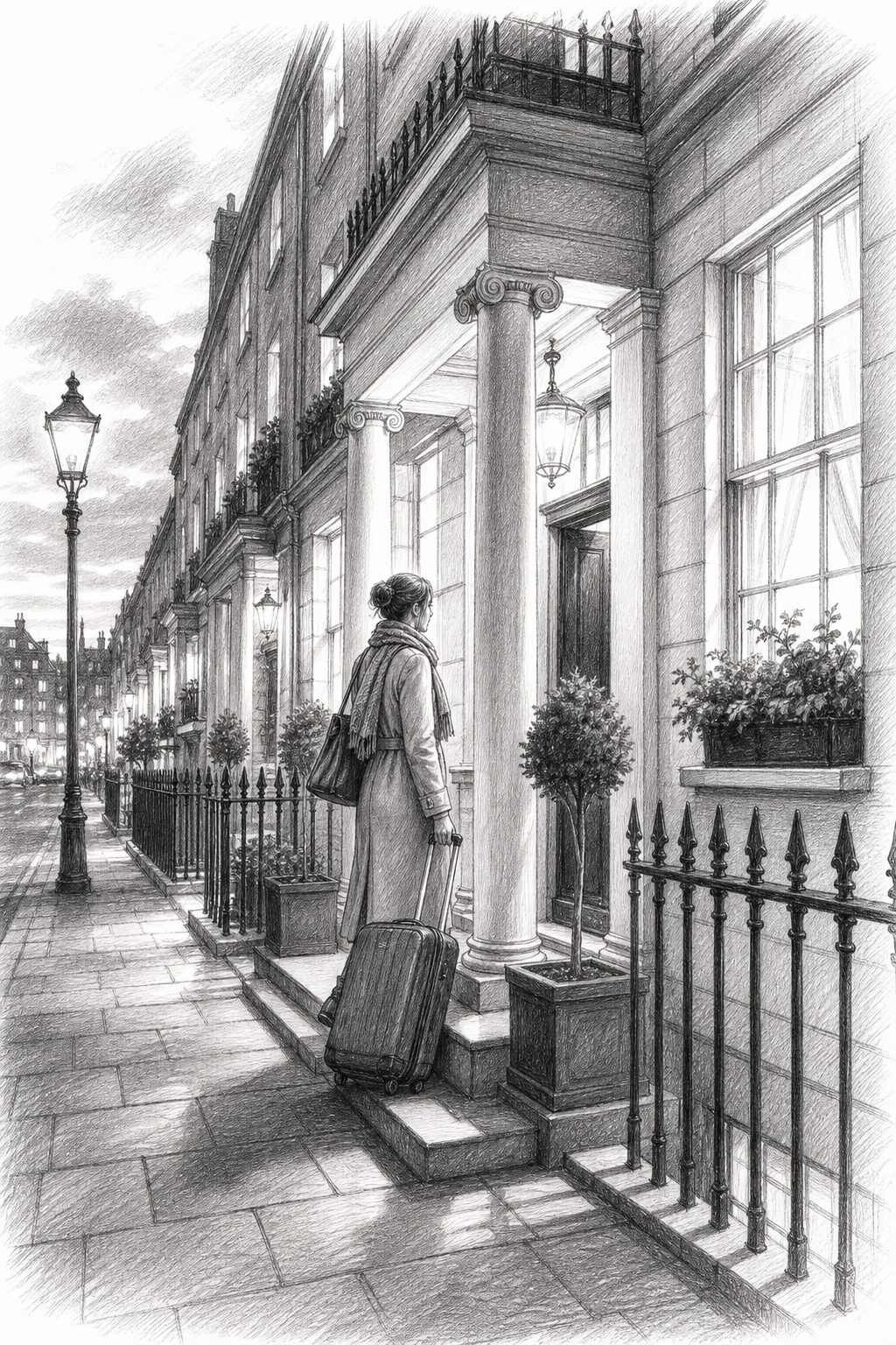 Amsterdam travel planning illustration