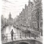 Amsterdam travel planning illustration