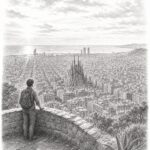Barcelona travel planning illustration