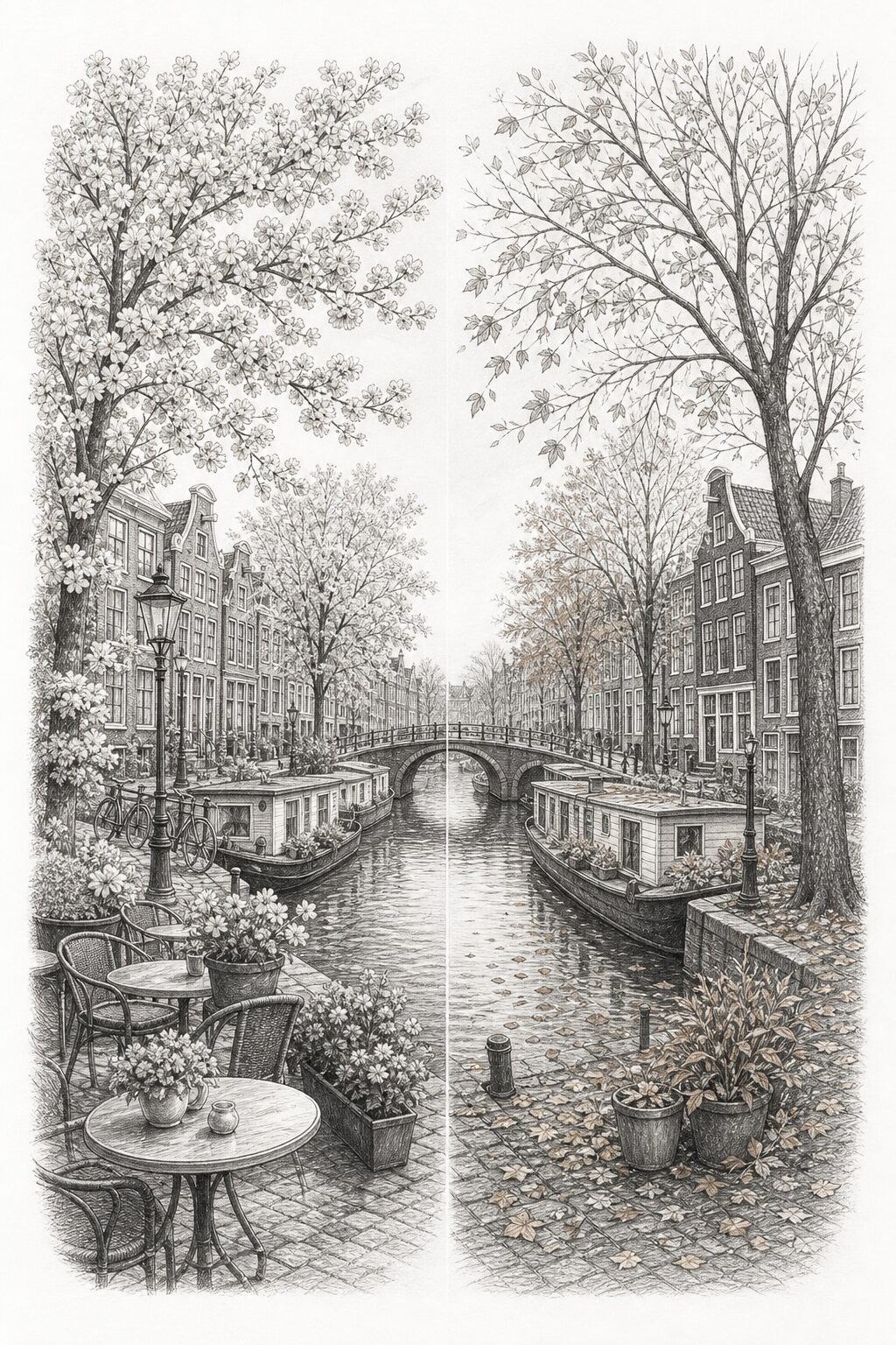 Amsterdam travel planning illustration