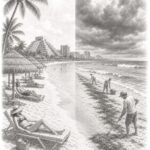 Cancun travel planning illustration