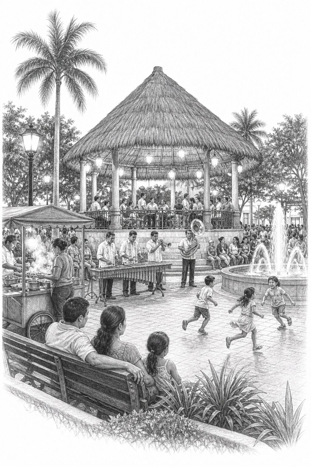 Cancun travel planning illustration