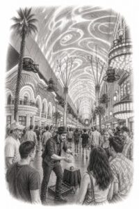 Las Vegas travel planning illustration