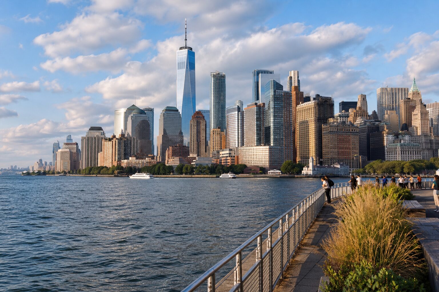 New York City skyline from the waterfront