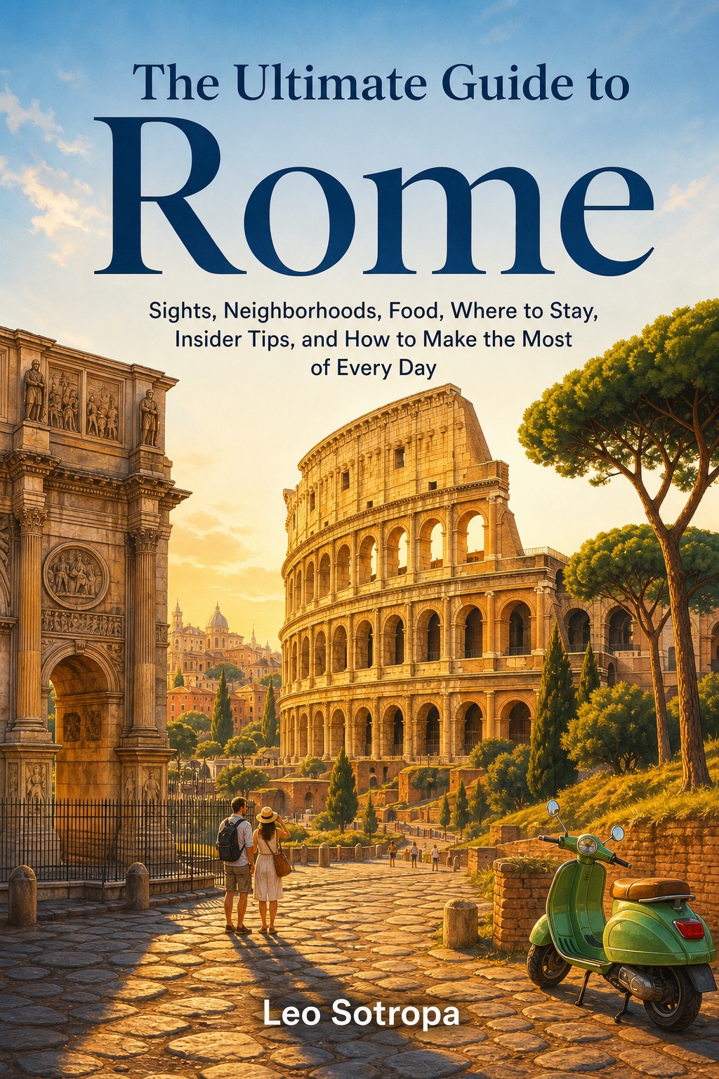 The Ultimate Guide to Rome book cover by Leo Sotropa
