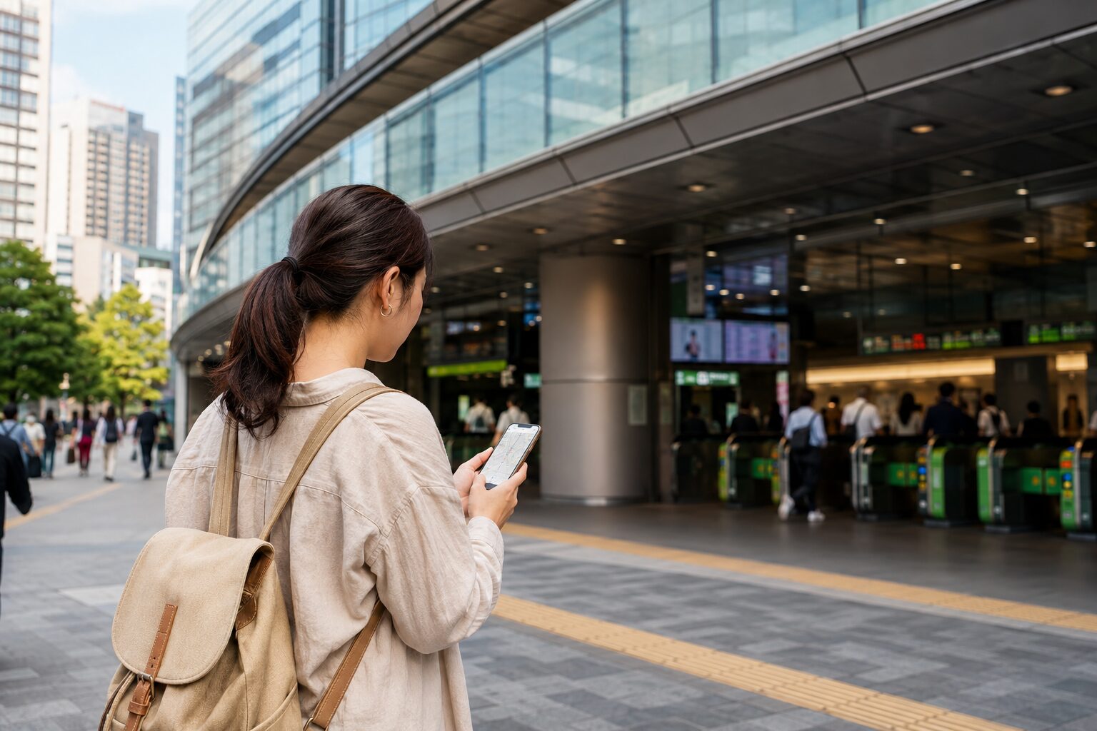 First-time visitor navigating Tokyo rail transit