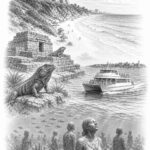Cancun travel planning illustration