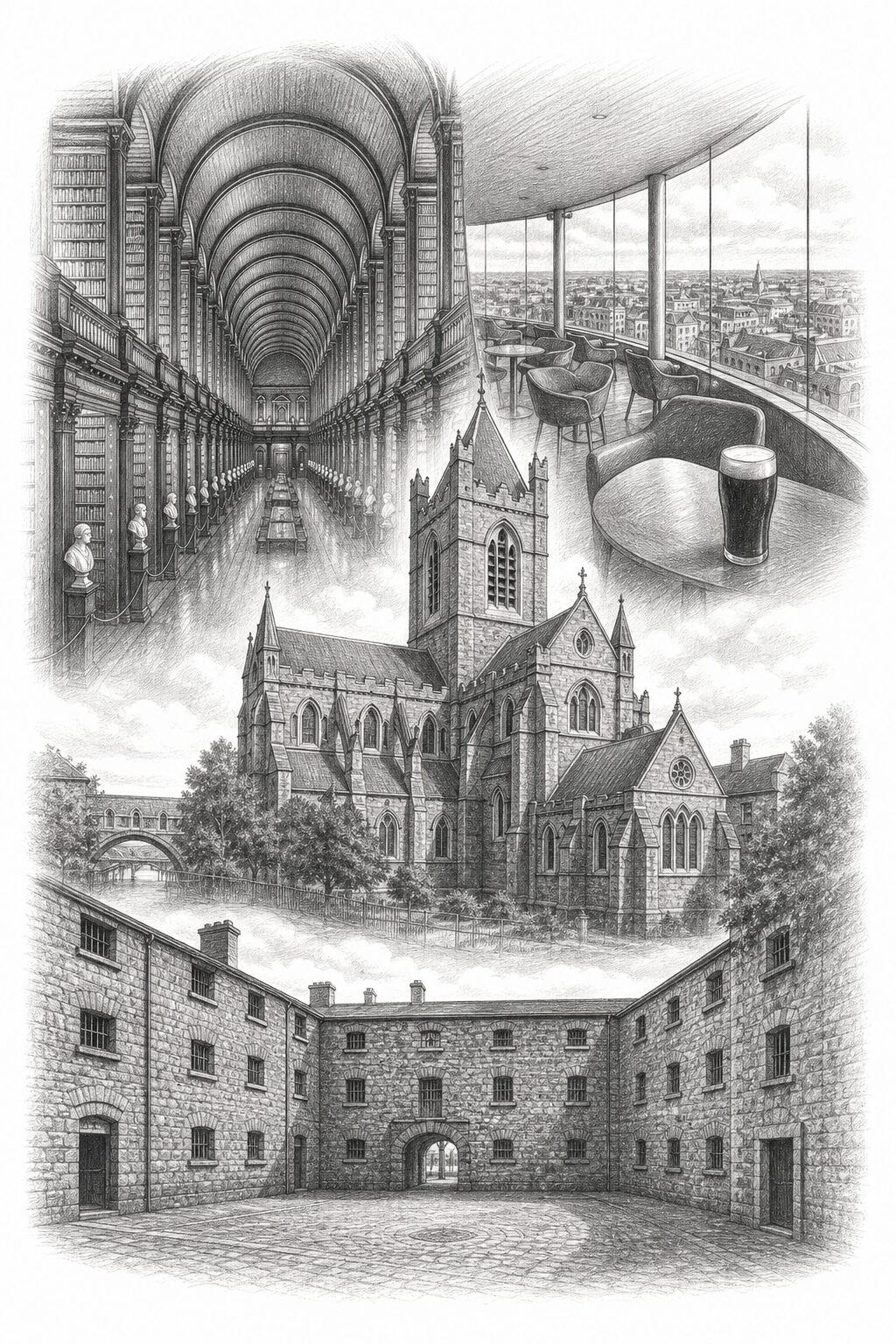 Dublin travel planning illustration